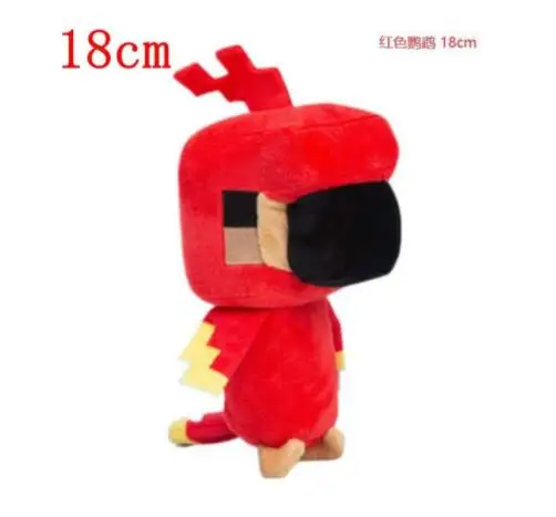 NEW minecraft creepered Stuffed Plush Toys Doll Sea turtle Parrot Fox Zombie Enderdragon steve Bee Decoration toy kids gift | Игрушки и