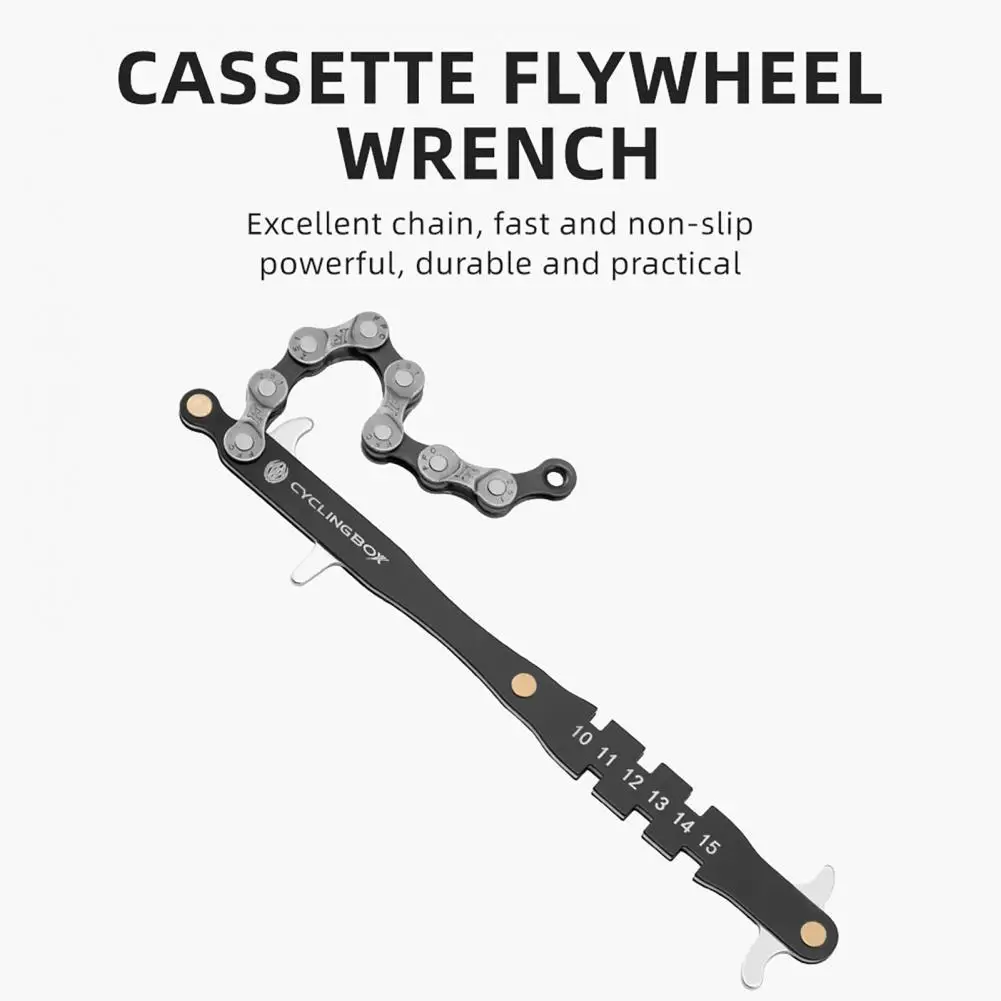 

Useful Foldable High Hardness Bicycle Chain Repair Wrench Whip Cassette Sprocket Remover for Cycle Sprocket Remover