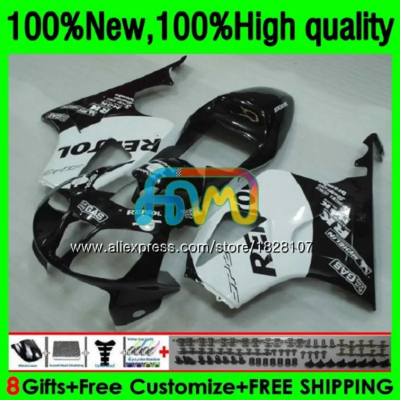 

Body For HONDA VTR1000 RC51 SP1 SP2 01 Repsol white 02 03 04 05 06 148BS.10 VTR 1000 2000 2001 2002 2003 2004 2005 2006 Fairings