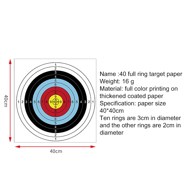 10 PCS /Lot Useful Profession Archery Targets Bow Arrow Gauge Shooting Target Paper Traditional shooting outdoor sports | Спорт и