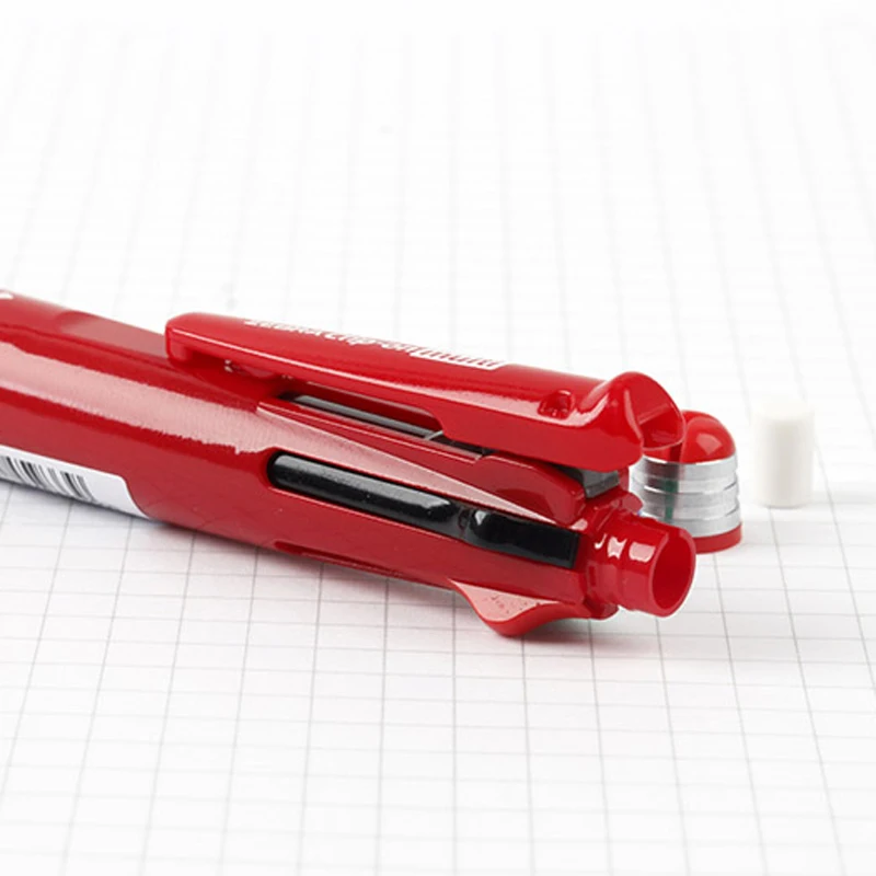 Одна штука Зебра B4SA3 клипса 4 цвета 0 7 мм шариковая мульти ручка (черный синий