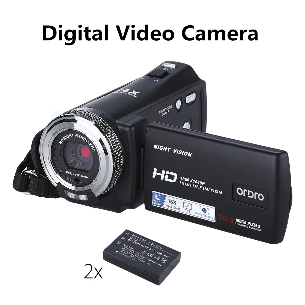 Видеокамера full hd 1080P видеокамера 16x Zoom camescope filmadoras DVR IR ночного видения camaras fotograficas