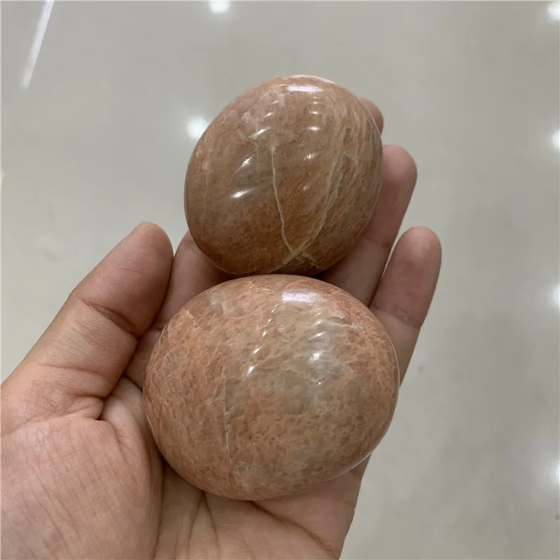 

1000g New arrivals natural sun stone polished gemstone reiki healing crystals tumbled palm stone for home decoration