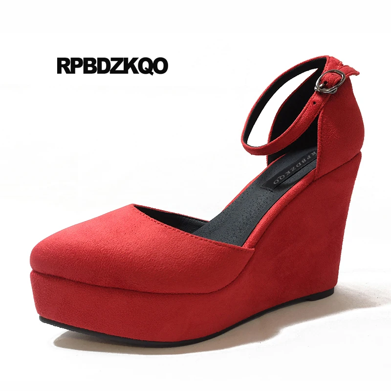 Женские зеленые туфли на танкетке высоком каблуке супер дизайнерская обувь