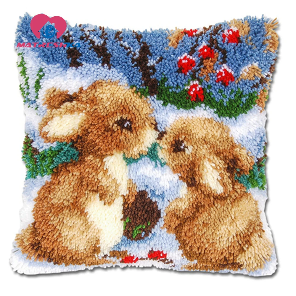 Ковер с кроликом вышивка крестиком Подушка Сделай Сам Алмазная Foamiran для