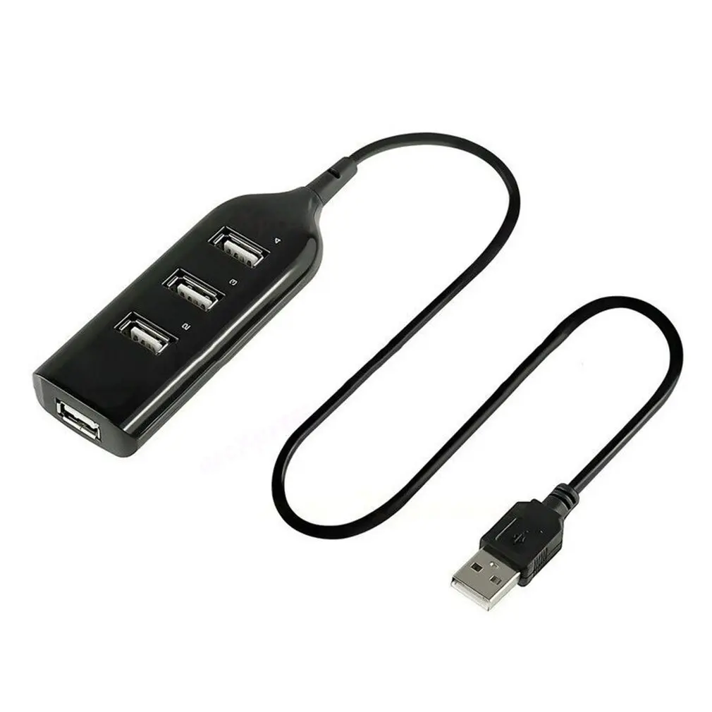 Portable 4 Port USB 2.0 High Speed HUB Laptop PC Slim Smallest Mini Splitter Adapter For Mobile Phone | Электроника