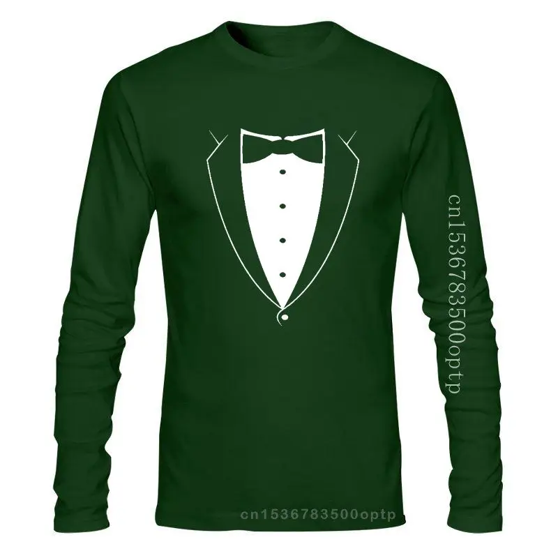 

Printed Tuxedo Bowtie Suit Funny T Shirt Bachelor Party Prom Costume Groom Men T Shirt