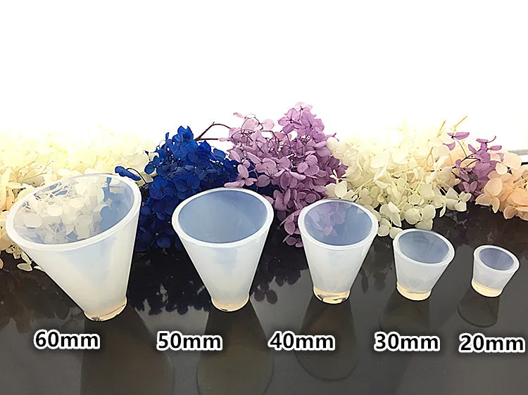 

PopularJewelry Tools Silicone Resin Craft DIY Pyramid /Cone/Triangle/Square Making Geometric Jewelry Pendant Tools Mold