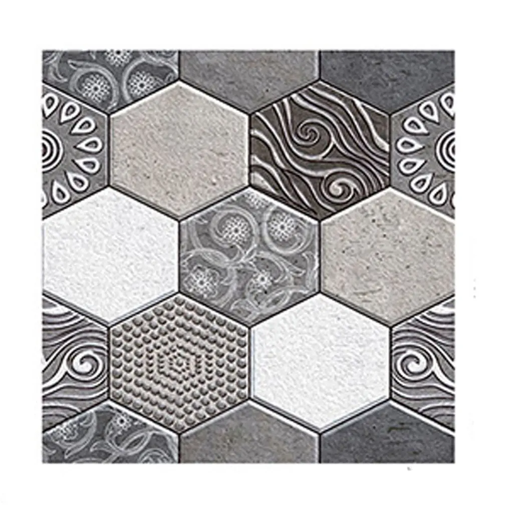 

Simulation Hexagon Three-dimensional Brick Tile Paste Waterproof Wall Sticker Bathroom Decoration Paste