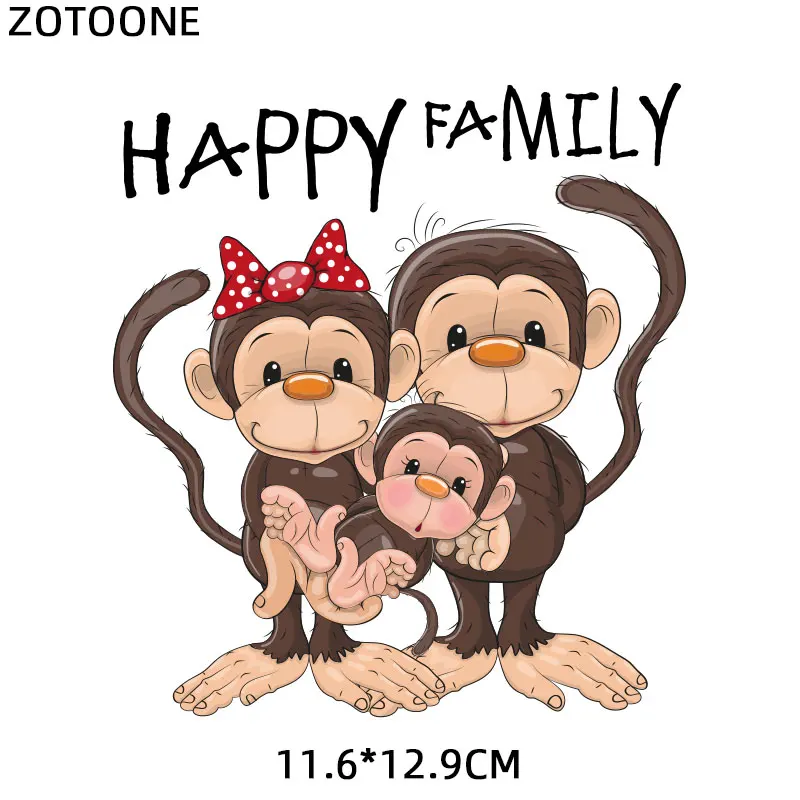 ZOTOONE пирография 18*17 см теплая мультяшная лиса термопереводная глажка наклейки утюжок на Пластыри для одежды моющиеся аппликации E - Цвет: ZT1414