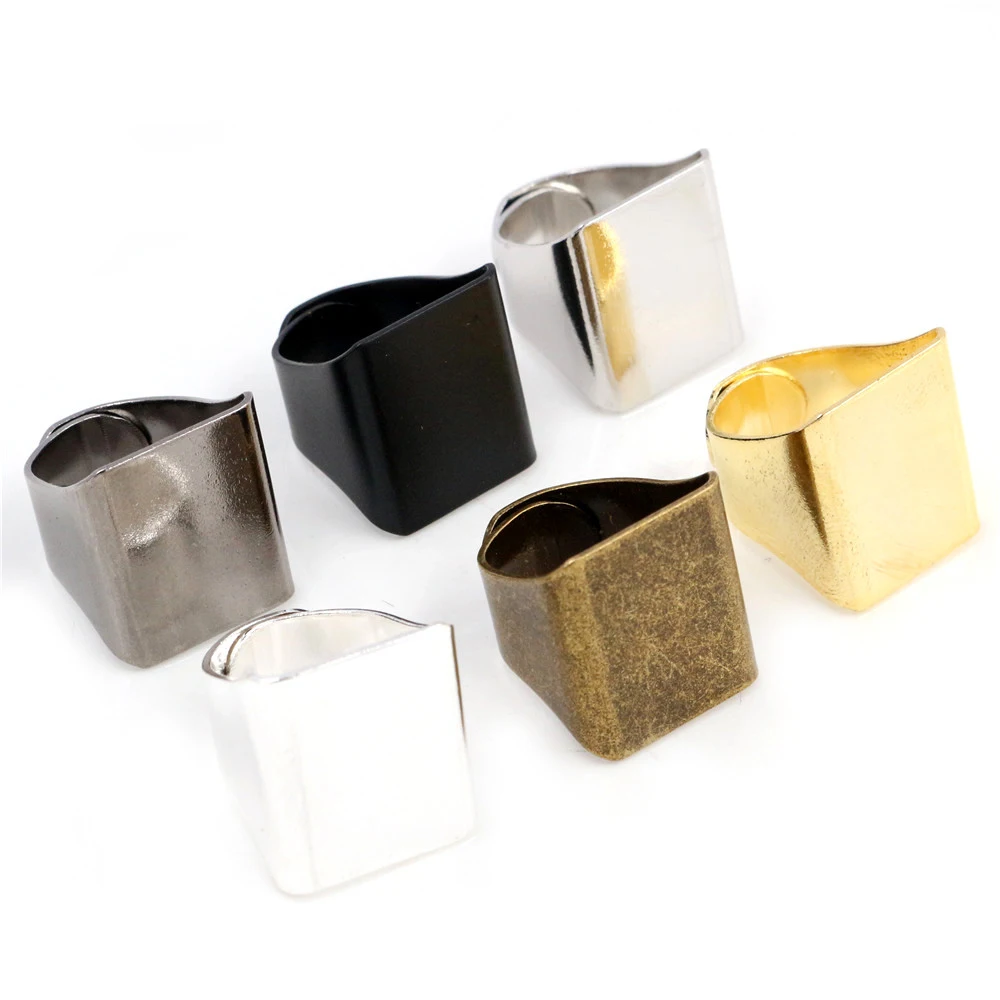 20 мм 5 шт Классические 6 цветов позолоченные латунные квадратные регулируемые