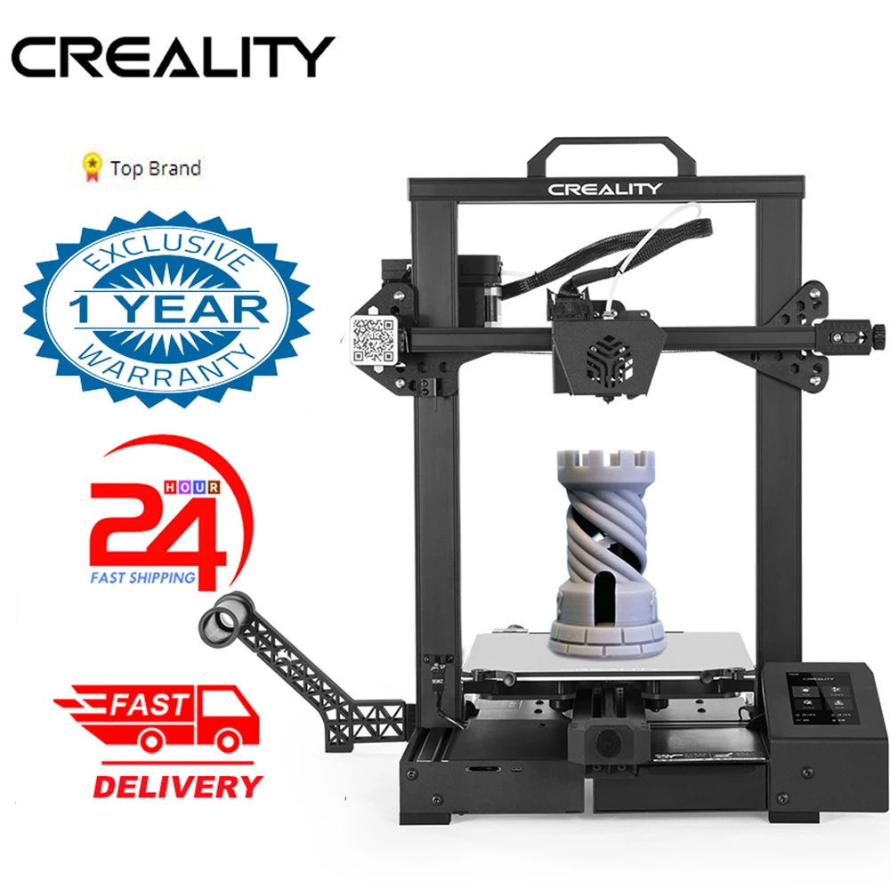 

Creality 3D CR-6 SE 3D Printer DIY Kit Printing Upgraded High Precision Size 235*235*250mm with 4.3in HD Color Touchscreen