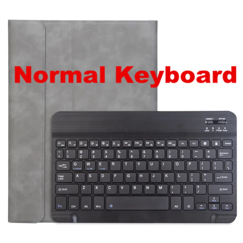 Normal-GR-BBK Съемная Bluetooth клавиатура для iPad 10," A2200 A2198 A2232 смарт-чехол для iPad Air 10,5" A2123 A2152 A2153 - Цвет: Normal-GR-BBK