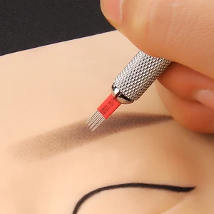 Иглы круглые для перманентного макияжа бровей, 4x3, 100 шт.