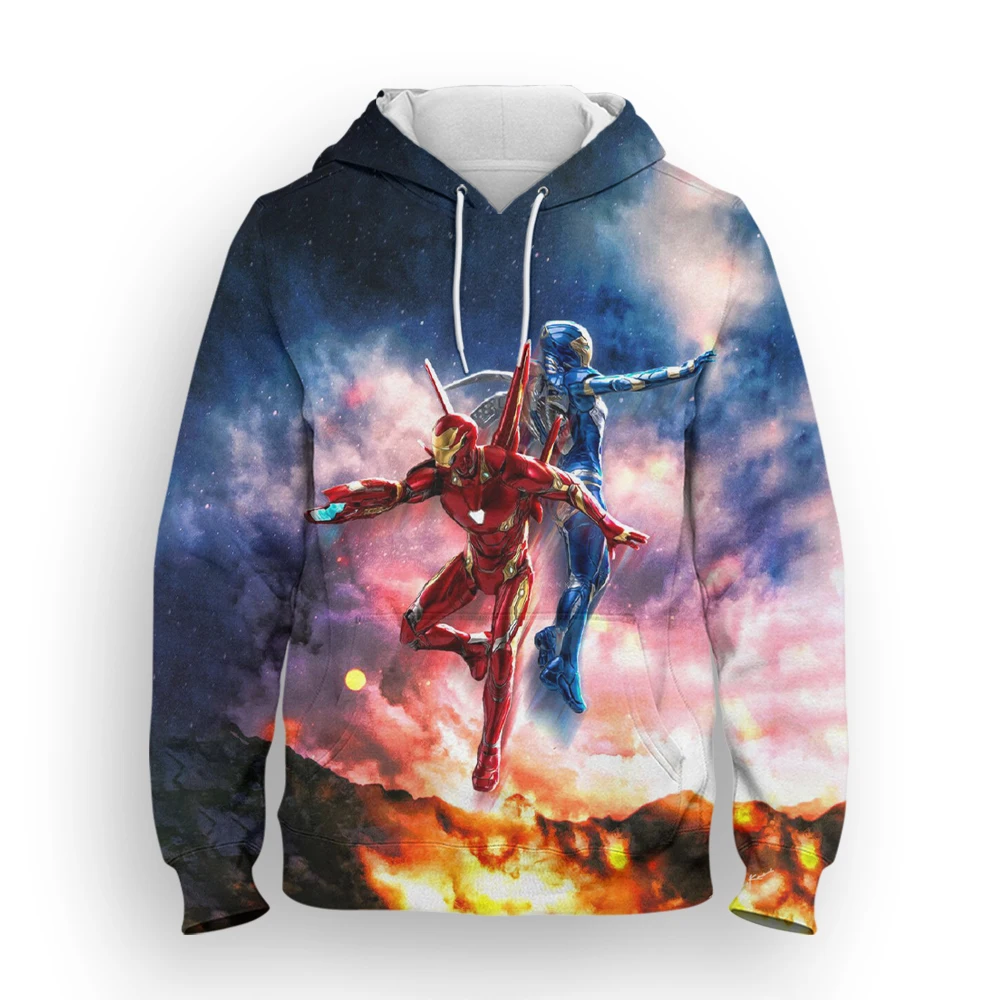 

Iron Man Marvel 3D Print Men's Oversize Clothes Casual Spring Streetwear Children Hoodies Harajuku Oversized Women Sweatshirt
