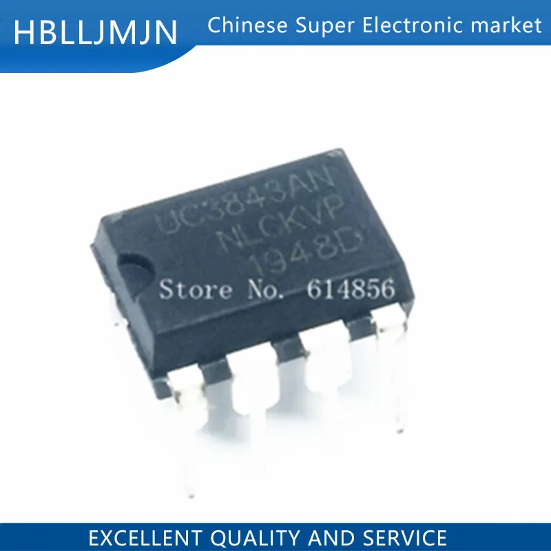 10 шт. UC3843AN UC3843A DIP UC3843 DIP-8 UC3843BN UC3842AN UC3844AN UC3845AN UC3842BN UC3844BN UC3845BN UC3842 UC3844 UC3845 - купить по
