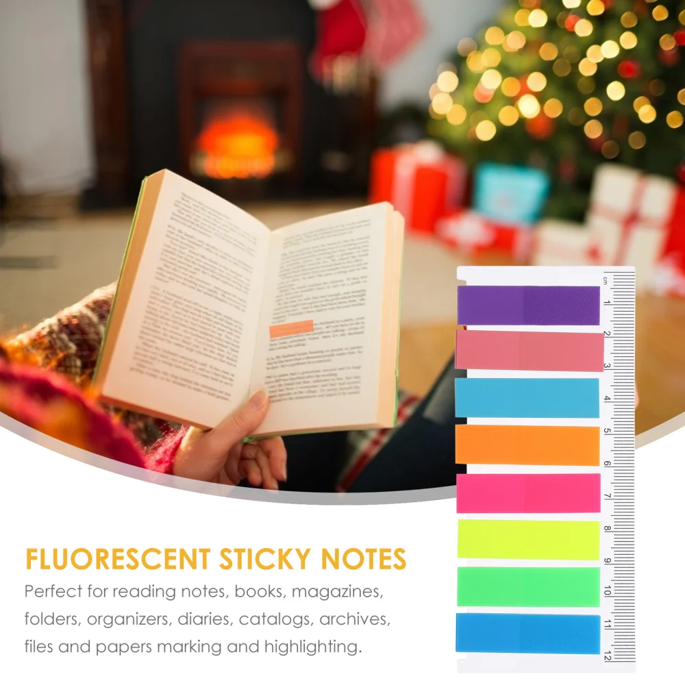 

5 Sets Fluorescent Sticky Memo Notes Colored Note Stickers Label Stickers