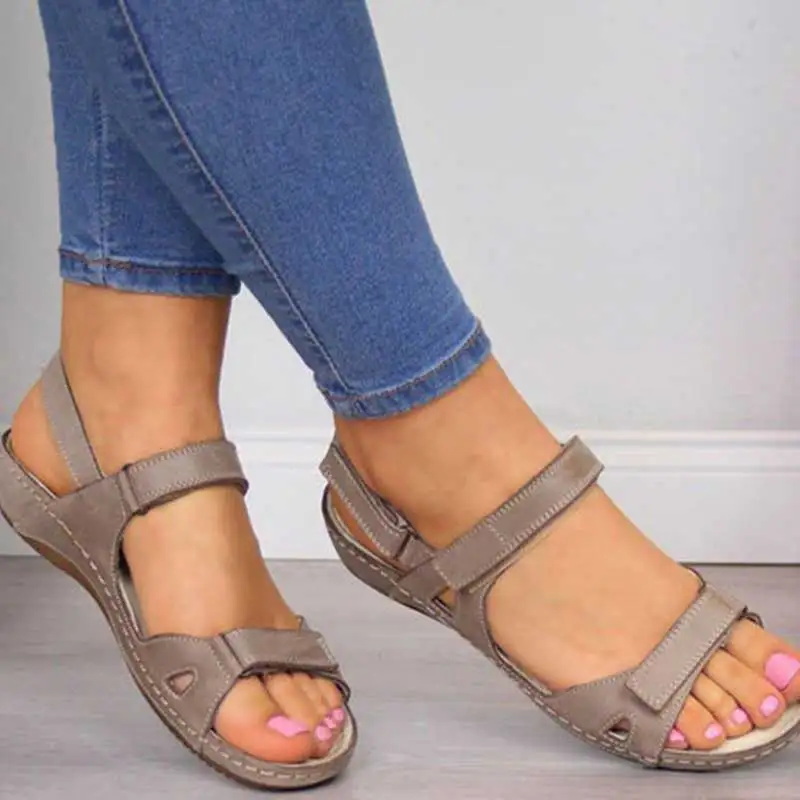 

New Women Summer Simple Sandals Flat Open Toe Non-slip Shoes Woman Casual Platform Ladies Gladiator Office Party Sandals
