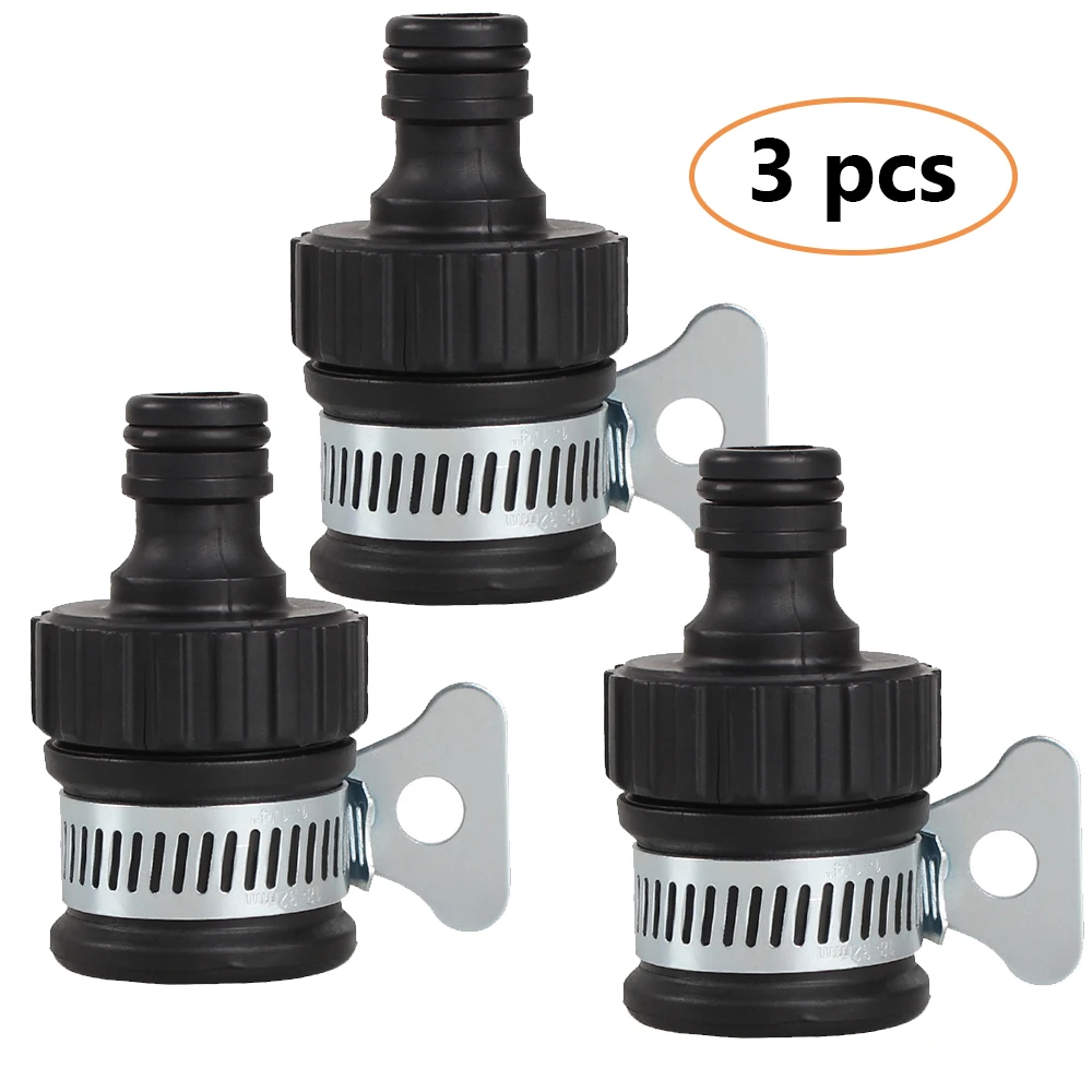 Соединитель для водопроводного крана трубы шланга пластиковый соединитель