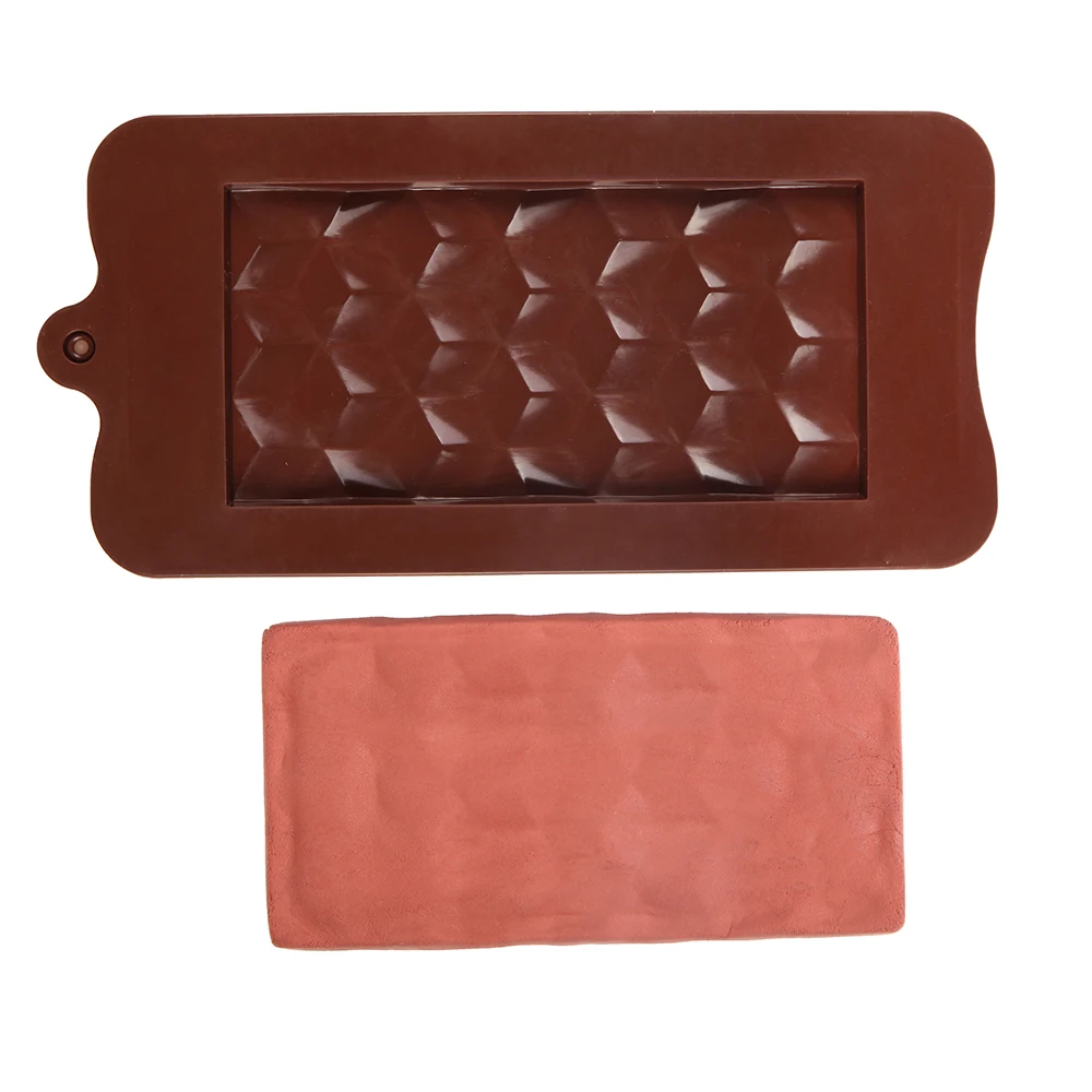 

New Silicone Chocolate Mold Cube Shape Baking Tools Non-Stick Silicone Cake Mould Jelly Candy 3D DIY Molds Kitchen Accessories
