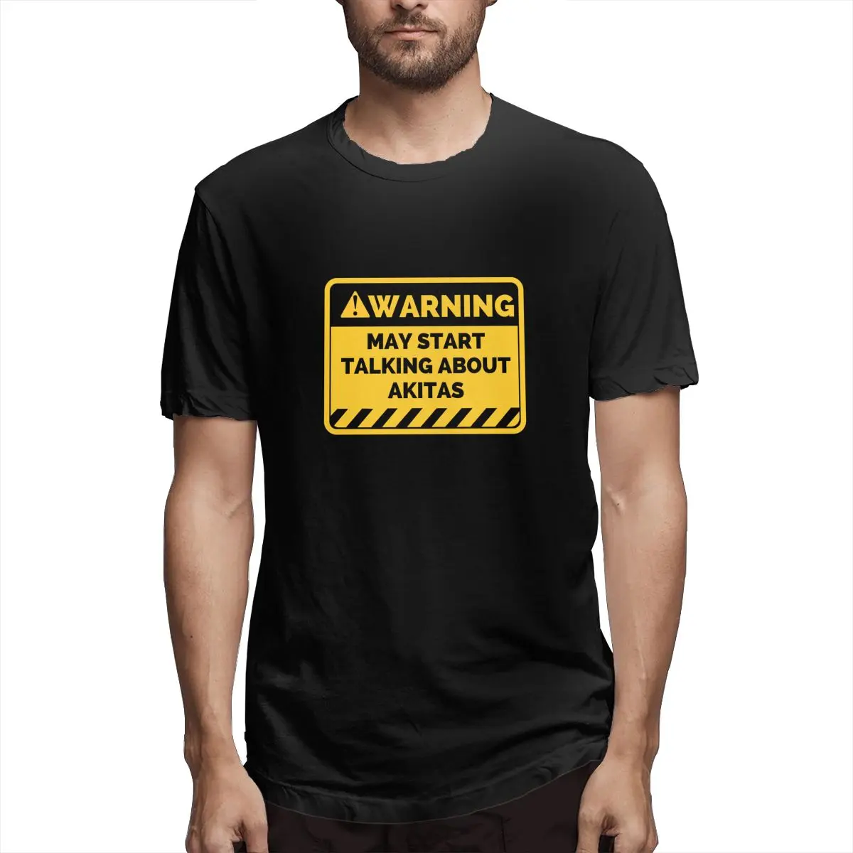 

May Start Talking About Akitas Essential Japanese Akita Pet Men T Shirts Novelty Tee Short Sleeve Pure Cotton Printing Clothing