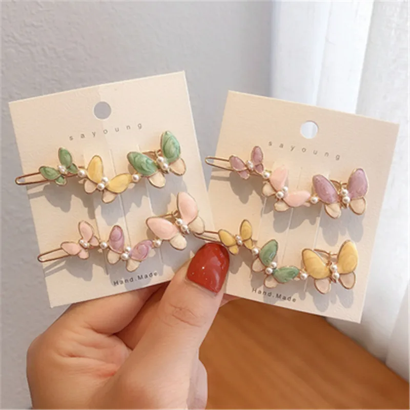 

Fashion Butterfly Hair Clip For Women Hairpin Temperament Colorful Barrette Girl Vintage Hair Accessories Cute Hair Styling Tool