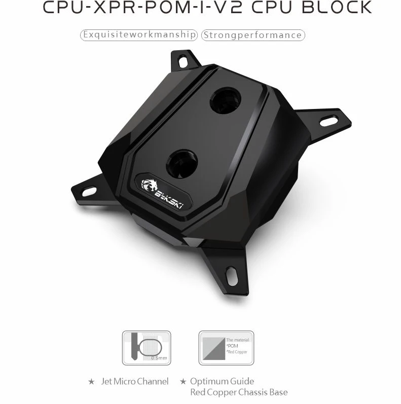 

Bykski PC water cooling processor CPU cooler water Block For Intel 1151/115x/2011 POM Micro Waterway CPU-XPR-POM-I-V2
