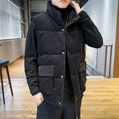 2019 осенние и зимние толстые вельветовые хлопчатобумажный жилет мужской Новинка