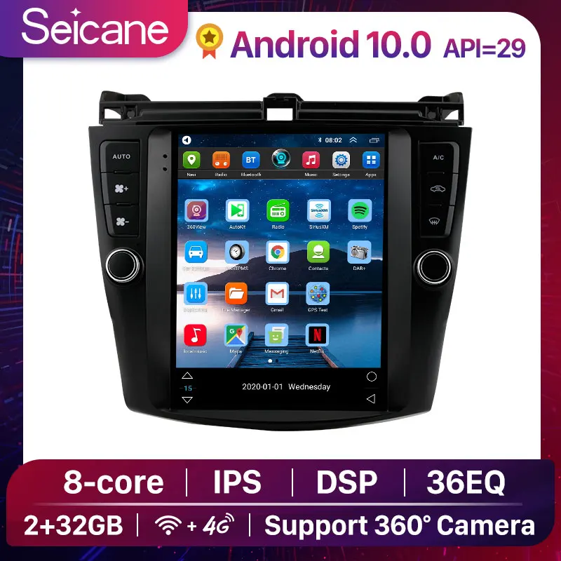 Seicane 9 7 дюймов Android 10 0 2 ГБ + 32 8 core автомобильный Радио стерео GPS плеер для 2003 2004 2005 2006