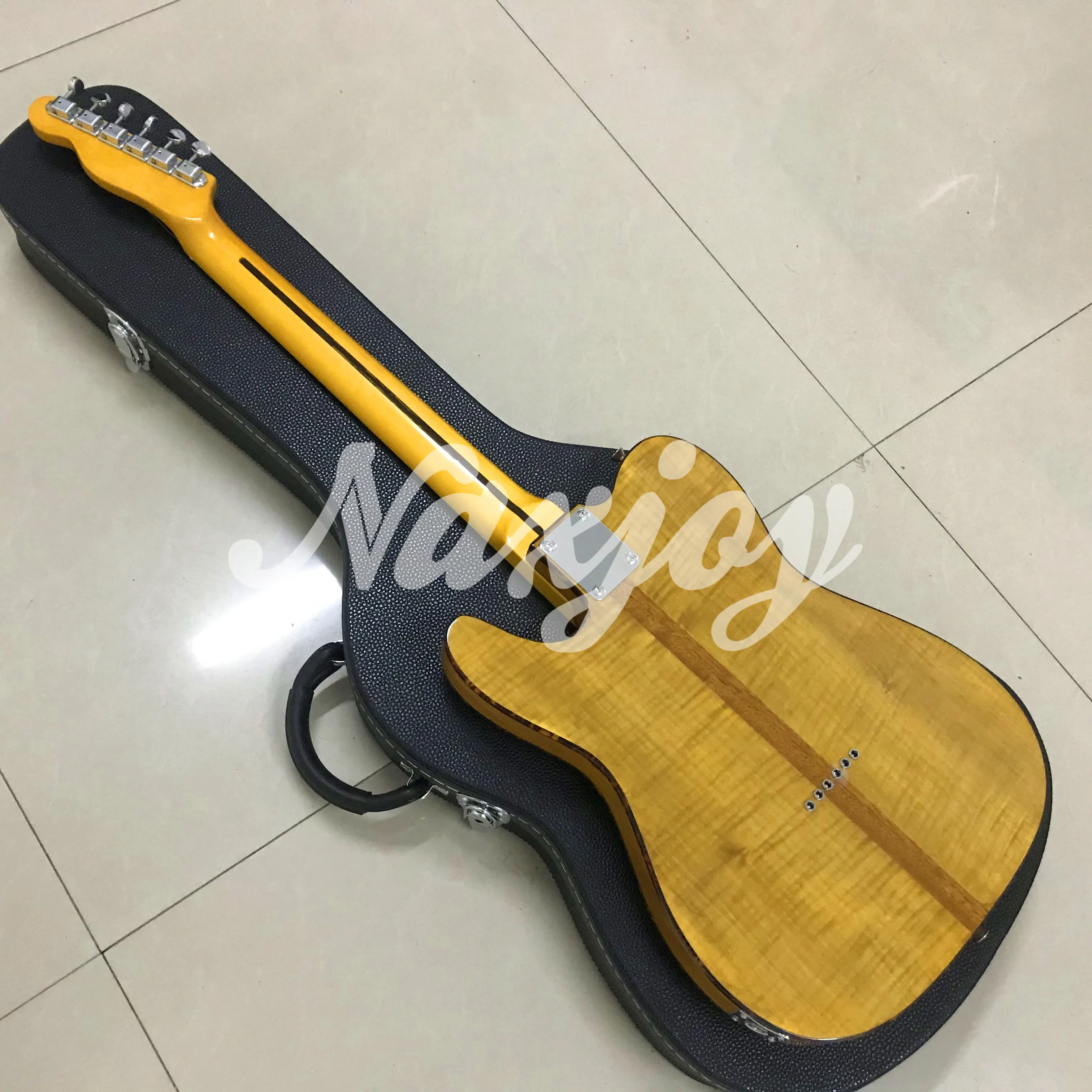 Высококачественная электрическая гитара MadCat TL заводская под заказ с принтом