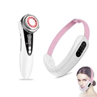 V-образная подтягивающая лента для подбородка, лазерная фототерапия с красным и синим светодиодом, Женский массажер, устройства для красоты, уход за кожей