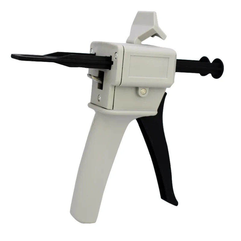 

Glue Gun 50ml Two Component AB Epoxy Sealant Gun Applicator Glue Adhensive Squeeze Mixed 1:1 Manual Caulking