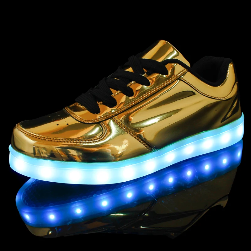 KKSize 35-46 мужские и женские светящиеся кроссовки с usb-зарядкой светодиодный