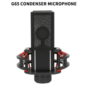 g65 wired condenser microphone home desktop computer singing recording game network broadcasting equipment free global shipping