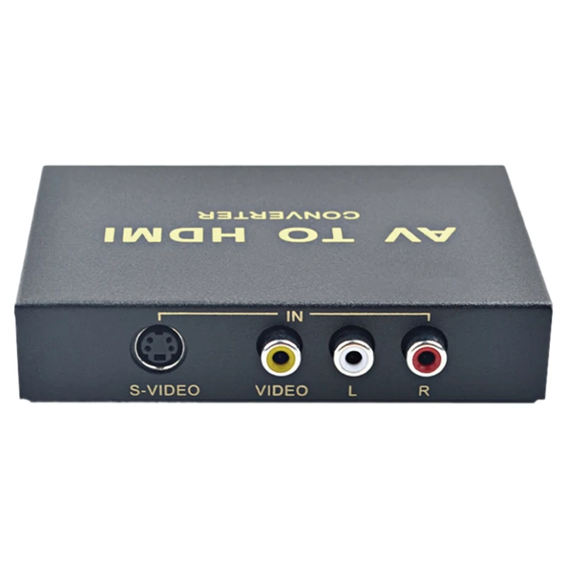 

1080P AV-HDMI адаптер HD S-Video to HDMI конвертер подходит для монитора, телевизора, проектора (штепсельная Вилка европейского стандарта)