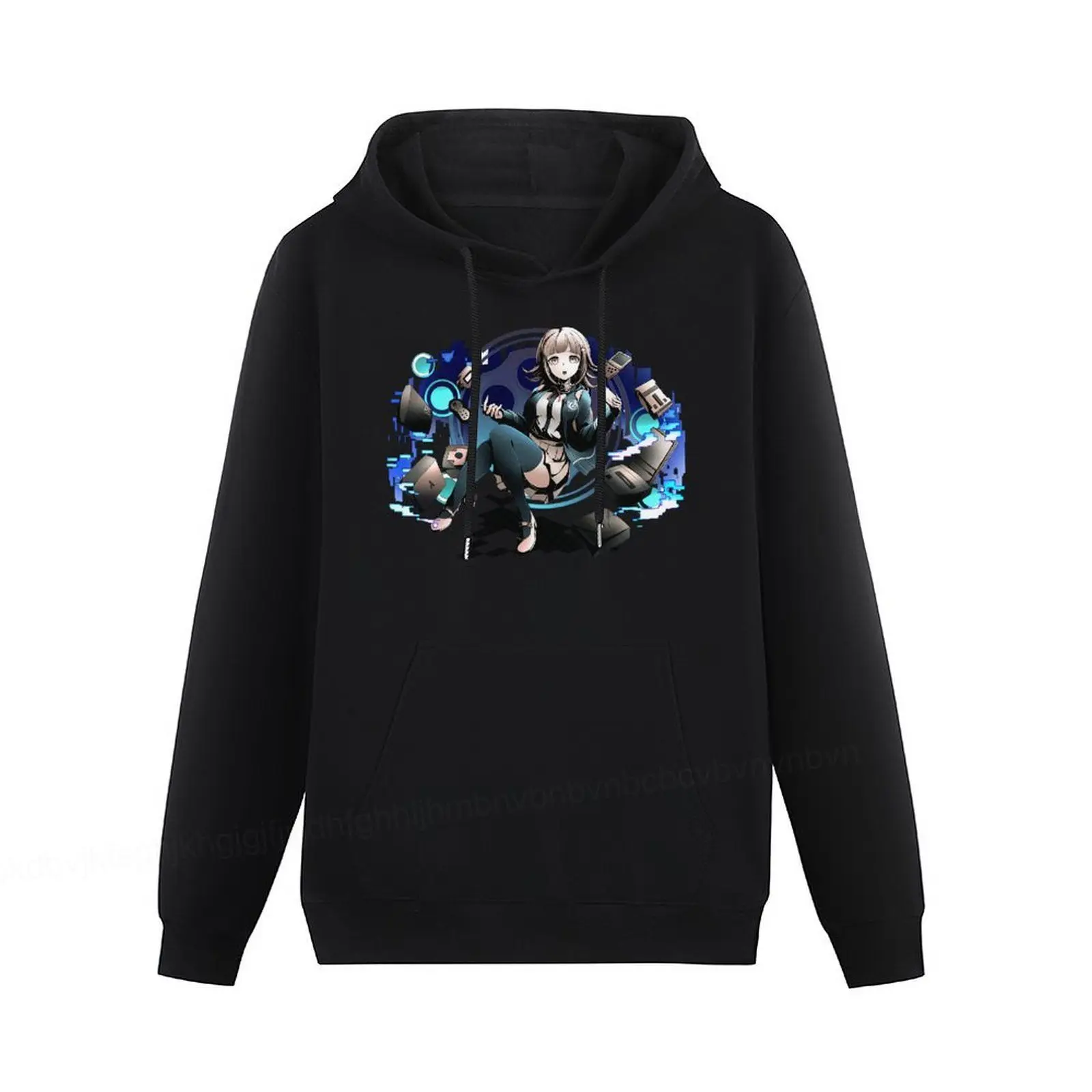 

Толстовка Chiaki Nanami мужская с капюшоном, хлопковый свитшот с художественным рисунком из аниме и флиса, пуловер с капюшоном, уличная одежда на ...