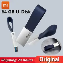 Original YOUPIN USB 3.0 Flash Drive Mini 64GB U-Disk High-speed Portable Lanyard Design Transmission Metal Body