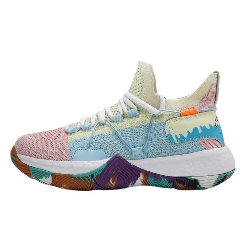 

Summer Couple Breathable High-Top Basketball Shoes Men's Venue Training Sneakers Women