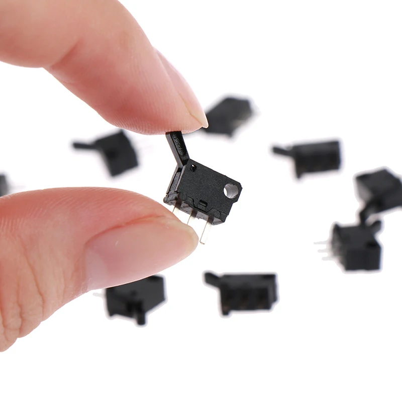 

10pcs Micro Switches Miniature Small Limit Travel Switch with Hole Three Pins Normally Open Normally Closed N/O N/C