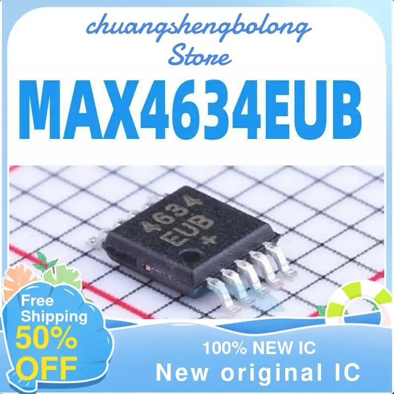 

10-200 шт. MAX4634EUB MAX4634 4634EUB MSOP10 оригинальный аналоговый переключатель чипа