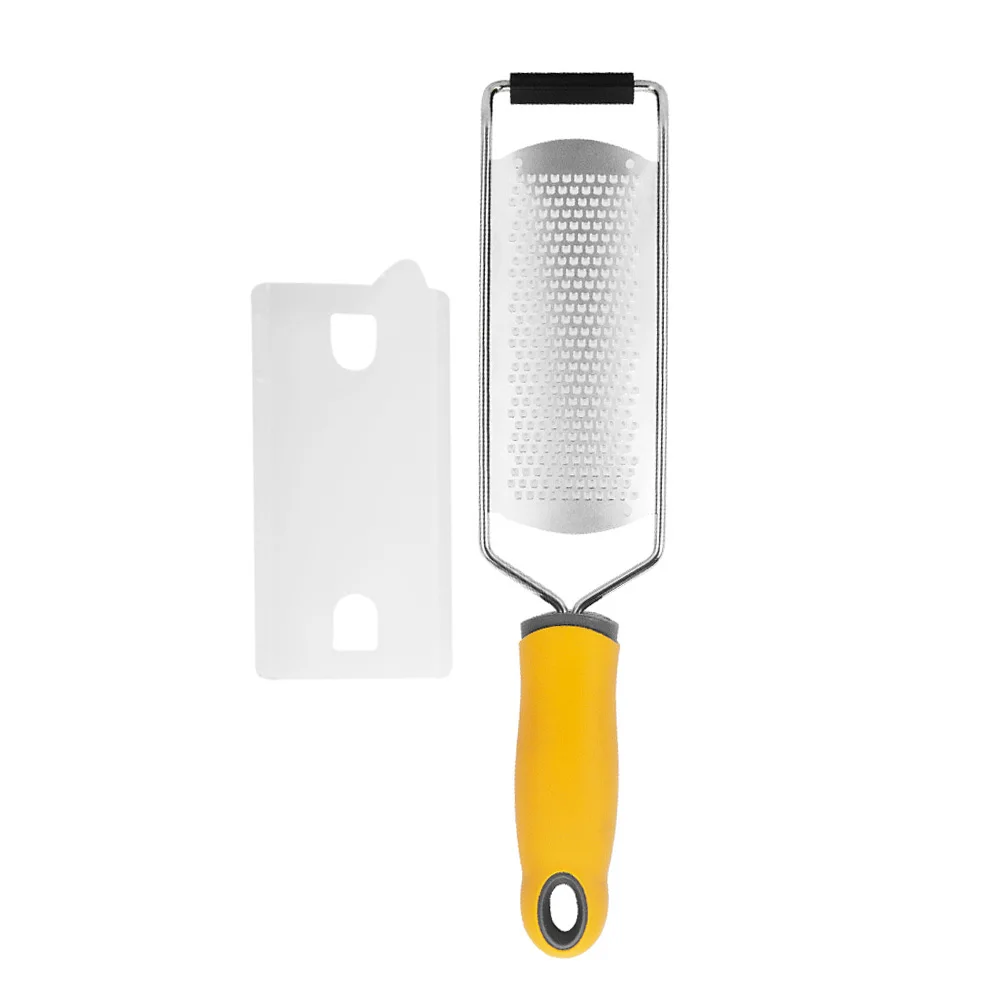 

Ручная терка для сыра из нержавеющей стали, кухонный инструмент с защитной щеткой для сыра, цитрусовых, лимона, шоколада