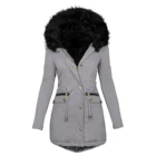 Зимние стеганые пальто 2021, тонкая женская хлопковая стеганая куртка, плотное Теплое повседневное пальто с капюшоном, зимняя верхняя одежда