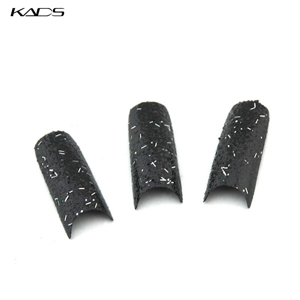 Новые Акриловые 18 Цветов для Выбирают Ложные Французские Блеск накладные ногти