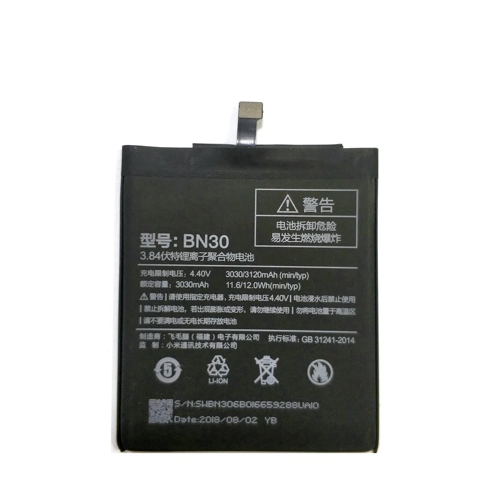 Новый аккумулятор BN30 3030mAh для Xiaomi Redmi 4A Сменные Аккумуляторы телефонов бесплатная