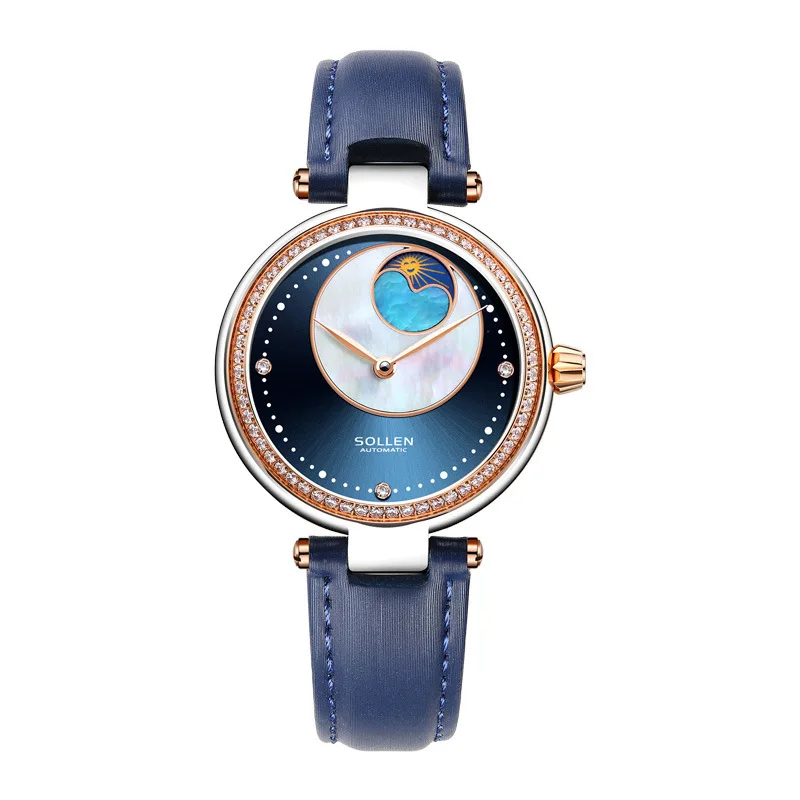 

Mechanical Watches for Women Pagani Design Automatic Watches Diamond-studded Mother-of-pearl Luxury Watch Relojes Para Mujer
