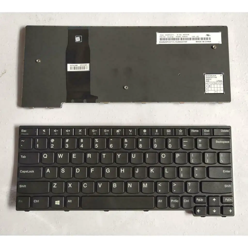 

Keyboard US for Lenovo Thinkpad 11e 5th Gen Type 20LR 20LQ Yoga 11e 20LN -Black