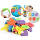 Буквенно-цифровые буквы для ванной комнаты, Игрушки для ванны из мягкого ЭВА, для детей, для раннего обучения, пенопластовые наклейки сделай сам, пазл, игрушки-пузыри для воды