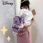 Летняя Новинка 2021, детский школьный рюкзак Disney с изображением Микки Мауса, Детская поясная сумка с изображением, Модный милый Дамский миниатюрный рюкзак на молнии с мультяшным рисунком