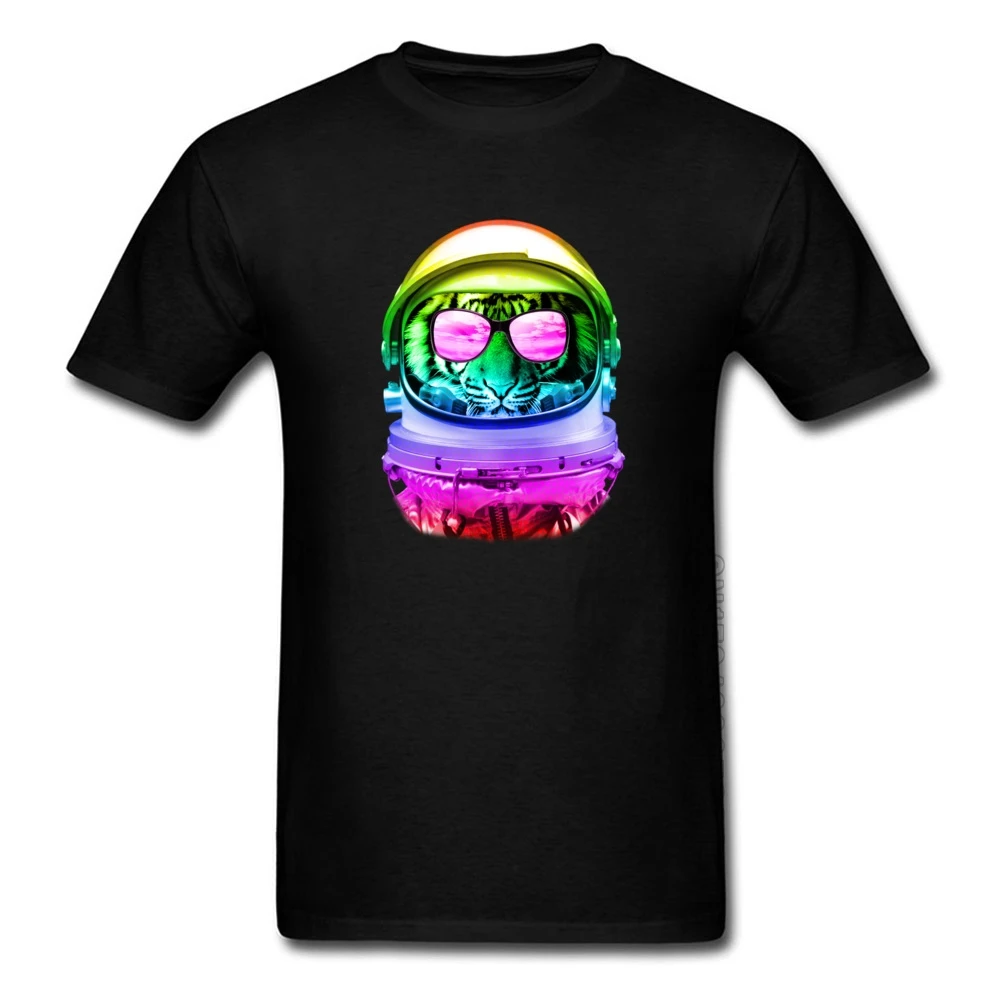 Футболка Rainbow Astronaut Space Tiger новинка 2018 летние/осенние Топы с короткими рукавами и