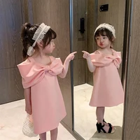 toddler girl birthday party dress elegant dress pink color baby girl prinicess evening dress cute dress clothes children